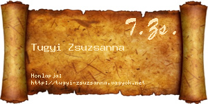 Tugyi Zsuzsanna névjegykártya