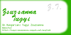 zsuzsanna tugyi business card